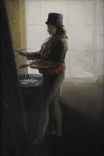 Francisco de Goya y Lucientes, Self-portrait before the easel, ca