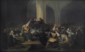 Francisco de Goya y Lucientes, The Inquisition Scene, 1808-1812