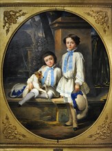 Luis Ferrant y Llausas, Alejandro y Luis Ferrant y Fischermans, nephews of the painter, 1851