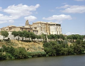 The Royal Monastery of Santa Clara, founded in 1363, next to the Douro river, Spain, Tordesillas,