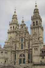 Main facade, Spain, Santiago de Compostela Cathedral,