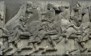 Slab of the North frieze of the Parthenon of Athens