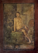 Pompeii, Fresco depicting Narcissus in the fountain