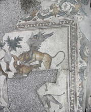 Great Palace of Constantinople, Fantastic winged animal attacking a deer