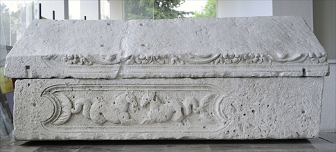 Roman sarcophagus from Biskupija, near Knin, reused in 9th century
