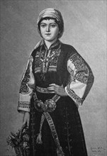 Woman from Bulgaria in festive costume