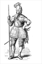 Pikeman from the first quarter of the 17th century
