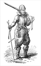 Musketeer from the first quarter of the 17th century