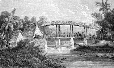 Bridge over the Batur Nero on Amboina