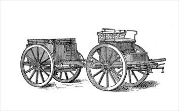 Austrian artillery ammunition wagon