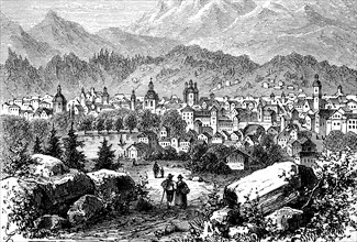 Innsbruck in Austria in 1870  /  Innsbruck in Österreich im Jahre 1870