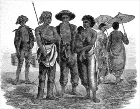 Indigenous people of lower tribes on the island of Java