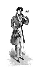 Men's fashion from 1823 in Germany  /  Männermode aus dem Jahre 1823 in Deutschland