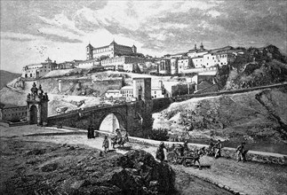 View of the Alcazar of Toledo in Spain