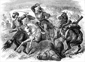 Fight between Turks and Cossacks