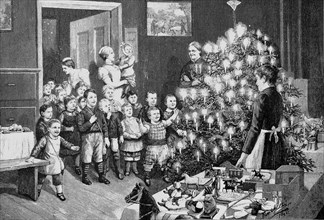 Christmas presents for the cholera orphans of the 1892 epidemic in Hamburg