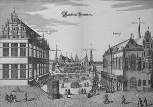 The market place in Bremen