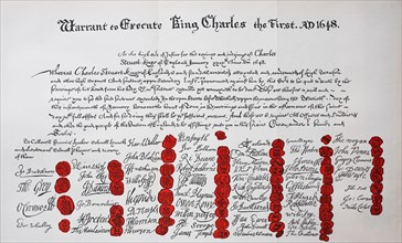 I. command on the execution of King Charles of England from February 8