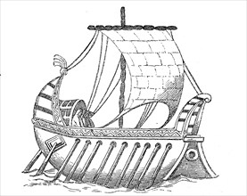 Danish ship from the 9th century