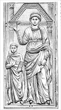 Galla Placida and her son Valentinian III