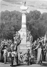 Unveiling of the monument to Uwe Jens Lornsen (1793-1838)