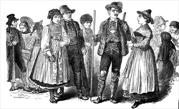 Bavarian peasant costumes
