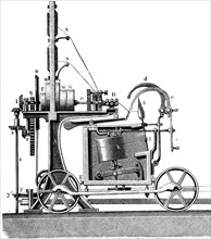 The spinning mule is a machine used to spin cotton and other fibres. They were used extensively from the late 18th to the early 20th century in the mills  /  Die Spinning Mule ist eine Spinnmaschine z...