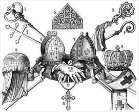 Insignia and garments of a bishop
