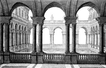 Hall in the Borghese Palace in Rome