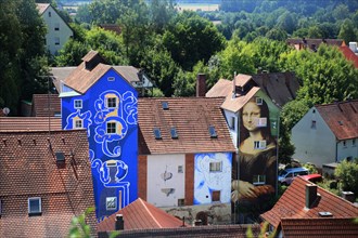 Blauer Turm und Mona Lisa Haus in Hollfeld