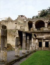 Herculaneum, Ruins of portico of Gymnasium or Palaestra