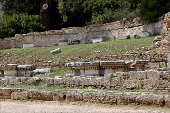 Greece, Olympia, Nymphaeum of Herodes Atticus