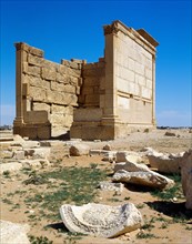 Syria, Palmyra, Remains of one of the temples
