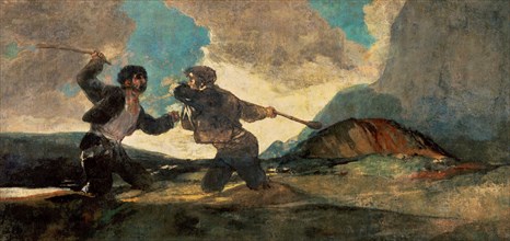 Goya y Lucientes, Fight to the Deah with Clubs