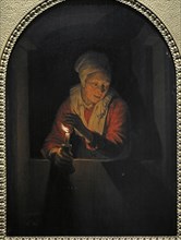 Old Woman with Candle, 1661, by Gerrit Dou