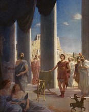 Alexander the Great visiting the painter Apelles of Kos