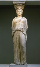 Caryatid. Erechtheion of Acropolis of Athens, Greece. 5th century BC.