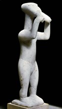 Double Flute Player. Cycladic statuette