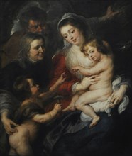 The Holy Family, St Elizabeth and St John the Baptist, ca.1634, by Peter Paul Rubens
