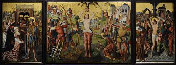 Altarpiece of Saint Sebastian, 1493-1494, by Master of the Holy Family