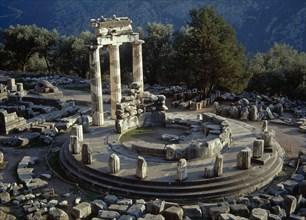Greece. Sanctuary of the Athena Pronaia in Delphi