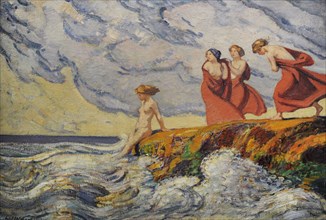 Breaking Waves, 1905, by Ludwig von Hofmann