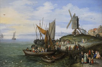 The Mill by the Landing Stage, 1613, by Jan Brueghel the Elder