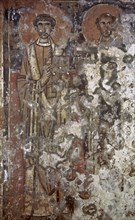 Fresco depicting Saint Cornelius and Saint Cyprian