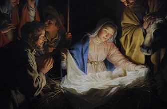 The Adoration of the Shepherds, by Gerard van Honthorst