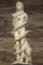 Roman marble statue of God Aion-Chronos