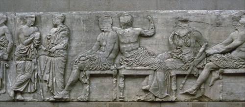 The East frieze of the Parthenon