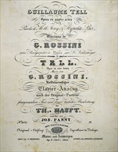 Cover of the Sheet music: 'William Tell'.