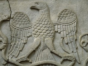 Allegorical reliefe depicting an eagle.