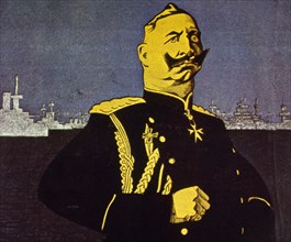 Caricature of German Emperor WIlhelm II.